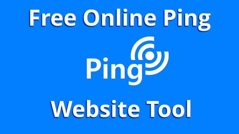 Online Ping Website
