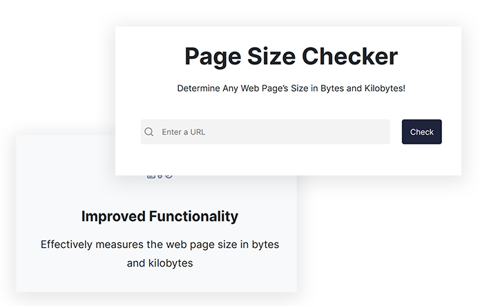 WEBSITE PAGE SIZE CHECKER